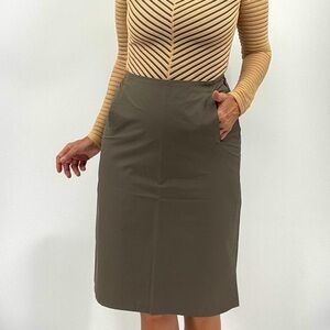Max Mara Weekend Minimalist Utilitarian Classic Pencil Skirt
